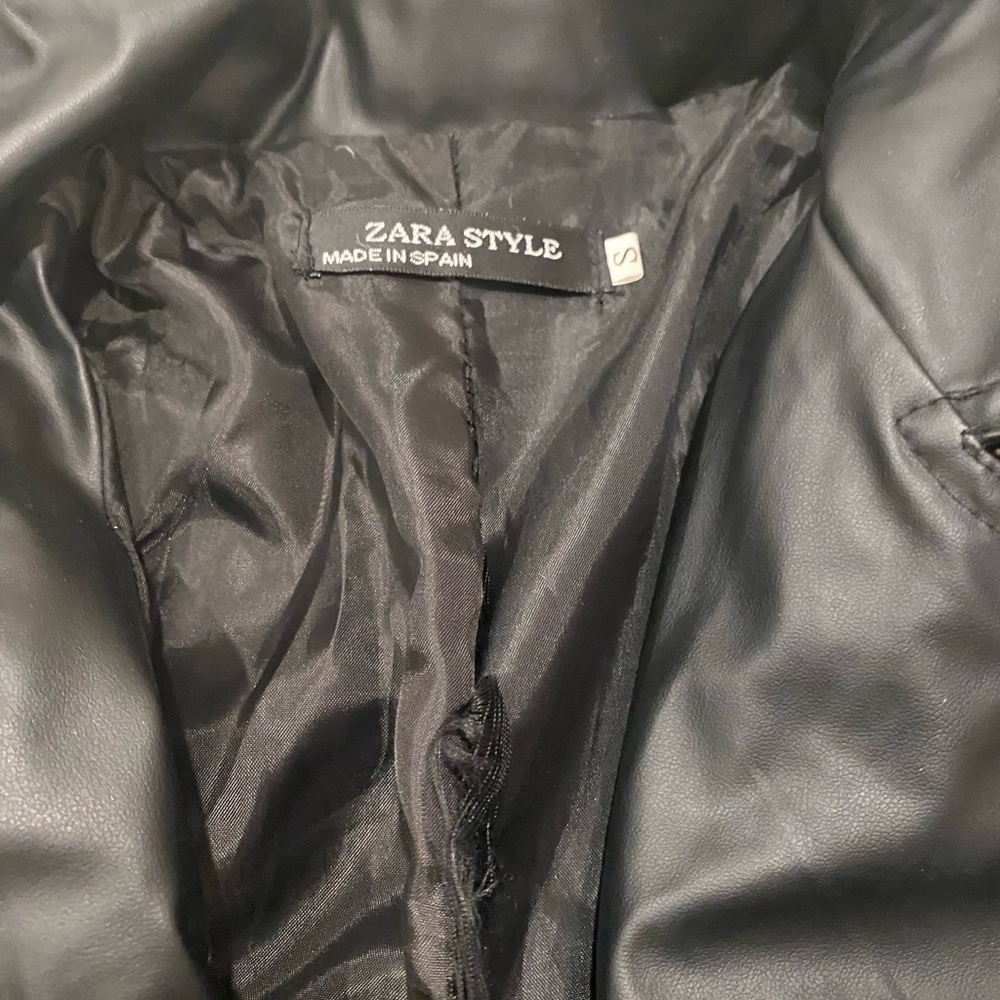 Zara Leather Biker Jacket - image 2